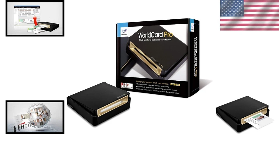 Compact WorldCard Pro Business Card Scanner for Efficient Networking, Win/Mac - Image 2 of 4
