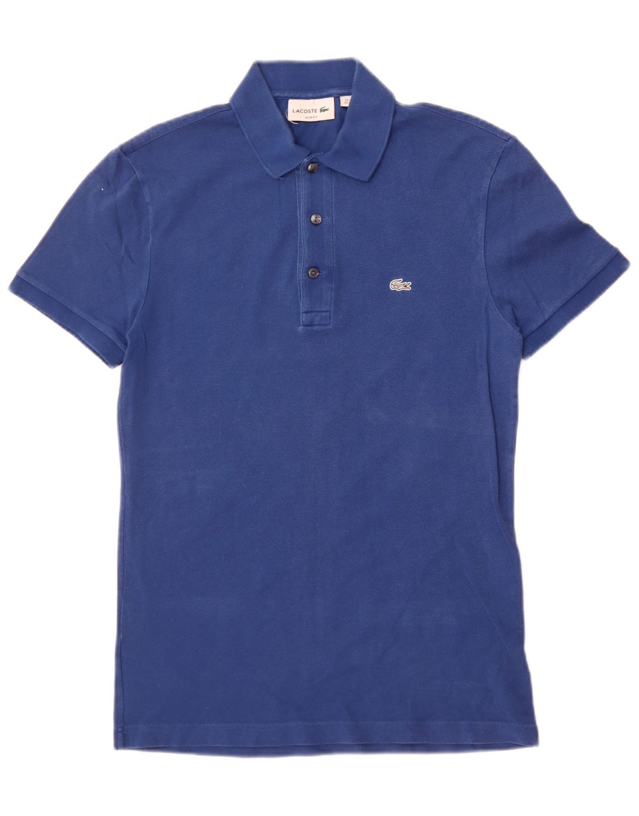 Lacoste Mens Slim Fit Polo Shirt Size 2 XS Blue Cotton CK01
