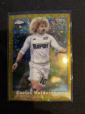 2025 Topps Chrome MLS Carlos Valderrama Gold Donut Holes /50 30th #NF-17