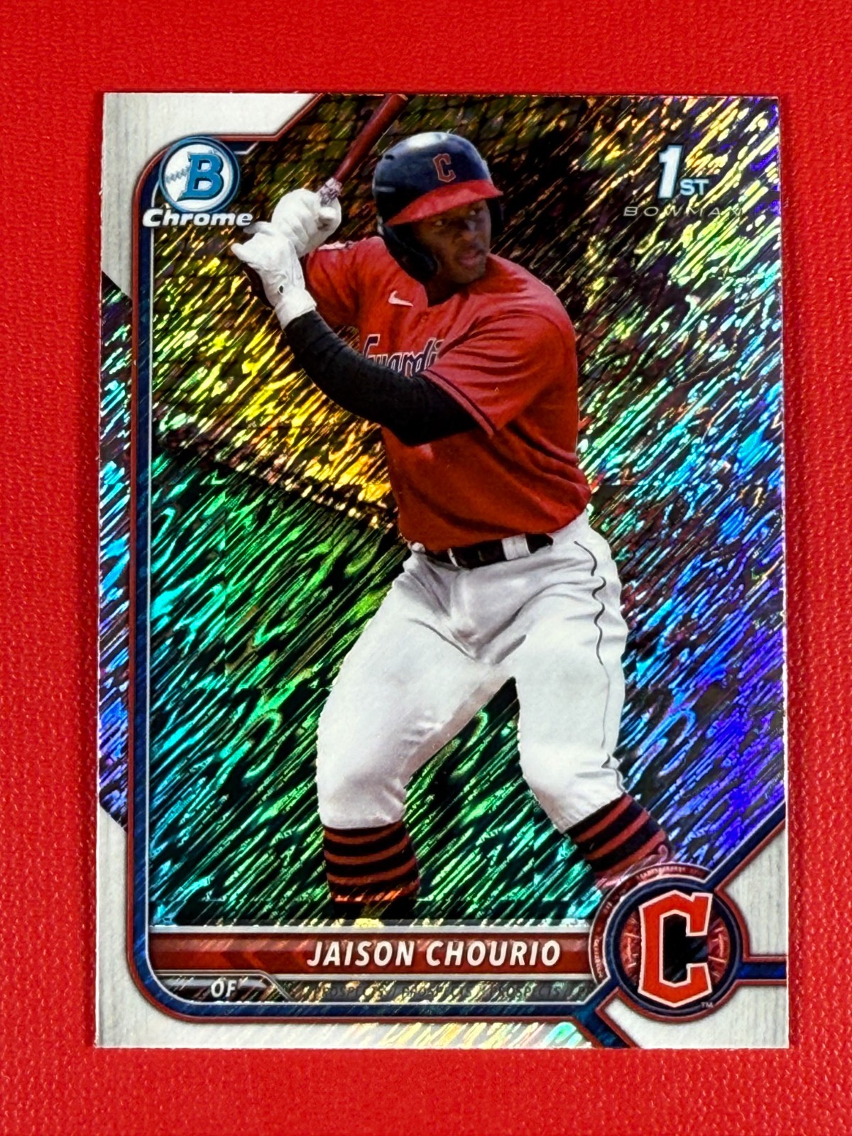 2022 Bowman Chrome Baseball Jaison Chourio 1st Bowman #BCP-174 Shimmer Refractor