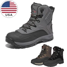 NORTIV 8 Men Insulated Waterproof Construction Hiking Winter Snow Boots US Size