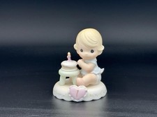 Precious Moments 1st Birthday Baby Figurine with Cake Christmas Gift