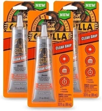 Gorilla Clear Grip Contact Adhesive, Waterproof, 3 Ounce