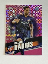 2022 Topps Chrome MLS Pink X Fractor Calvin Harris Rookie #182