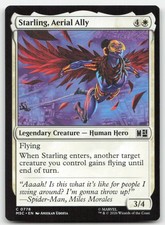 Starling, Aerial Ally 778 MSC Commander: Marvel Super Heroes Magic MTG NM