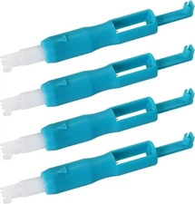 4PCS Automatic Needle Threader Sewing Machine Needle Inserter Threading Tool