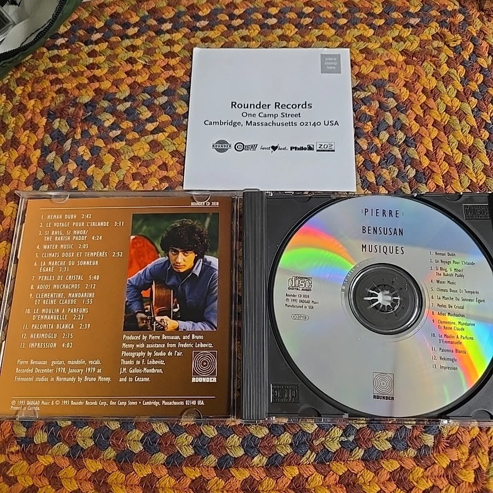 Musiques by Pierre Bensusan (CD, Oct-1993, Rounder Select) Private Collection - Image 3 of 3