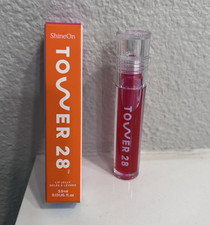 Tower 28 ShineOn Lip Jelly Lip Gloss Pink Shade Shine Cruelty-Free 0.13 fl oz