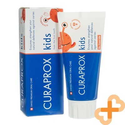 CURAPROX KIDS Kinder-Zahnpasta Ohne Fluorid Erdbeere 0-2 Jahre 60 ml