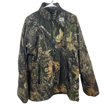 #ad #ad VTG Cabelas Outdoor Gear Camouflage Jacket Adult M Mossy Oak Camo Fleece $33.99