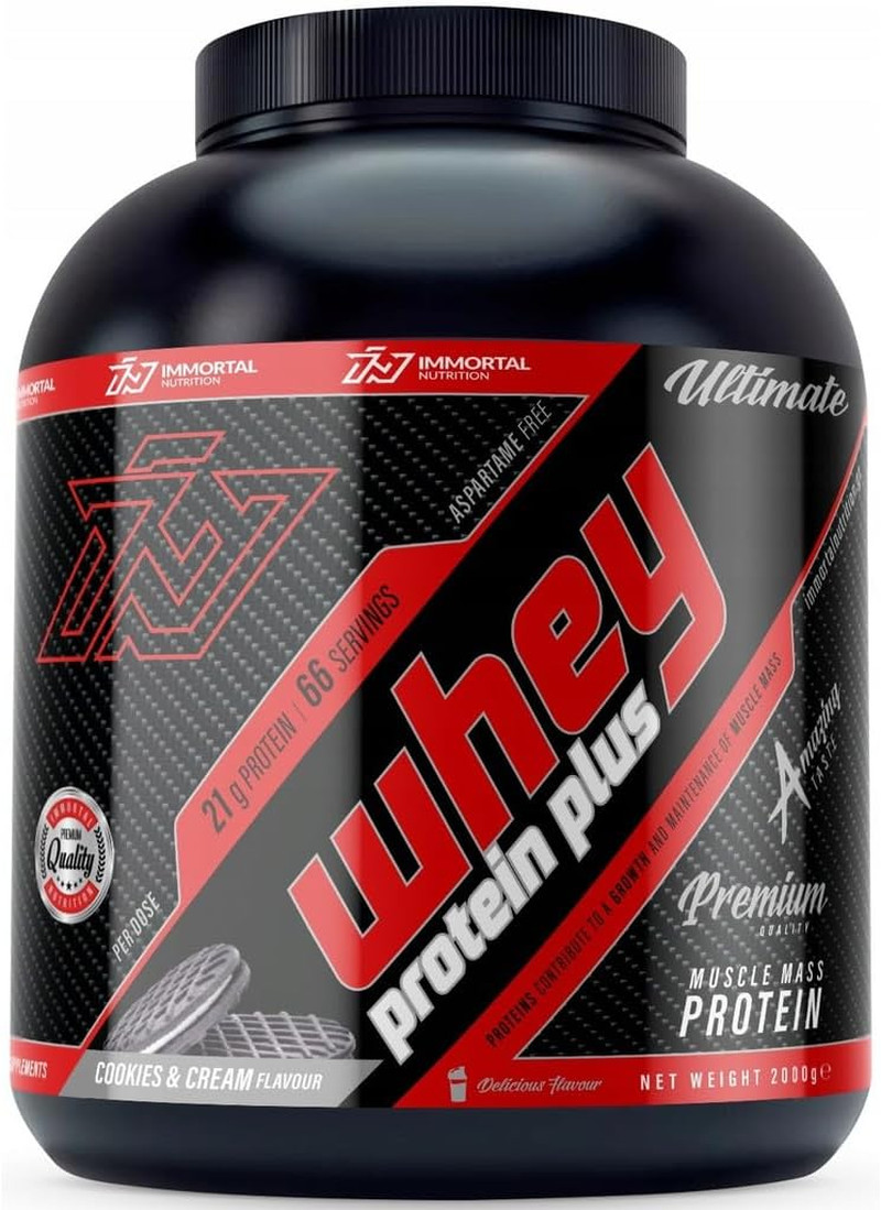 Proteine in Polvere Whey Protein plus Immortal Nutrition, per La Crescita Ed Il