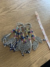 Set of 10 Evil Eye Keychain Hamsa Hand Protection Charm Key Chain Luck Amulet