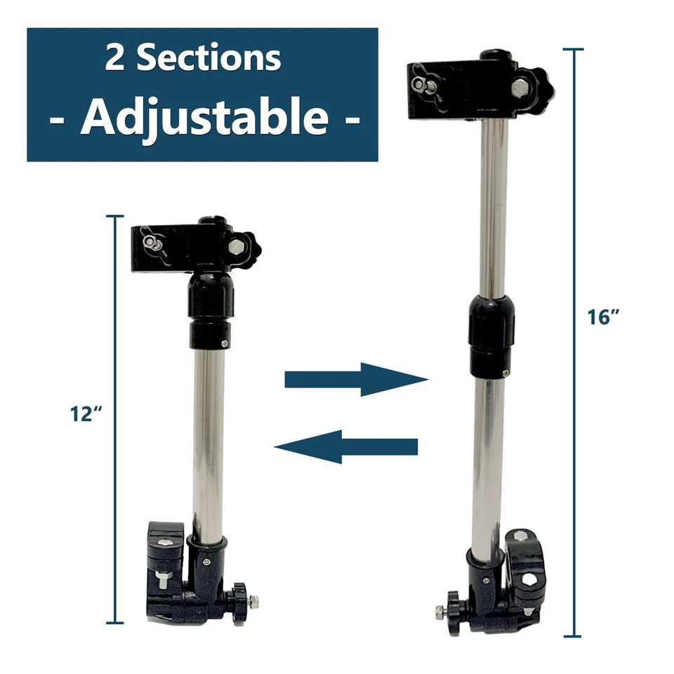 Soporte para paraguas para movilidad de ancianos scooter silla de ruedas agarre soporte ajustable... Foto 2 de 4
