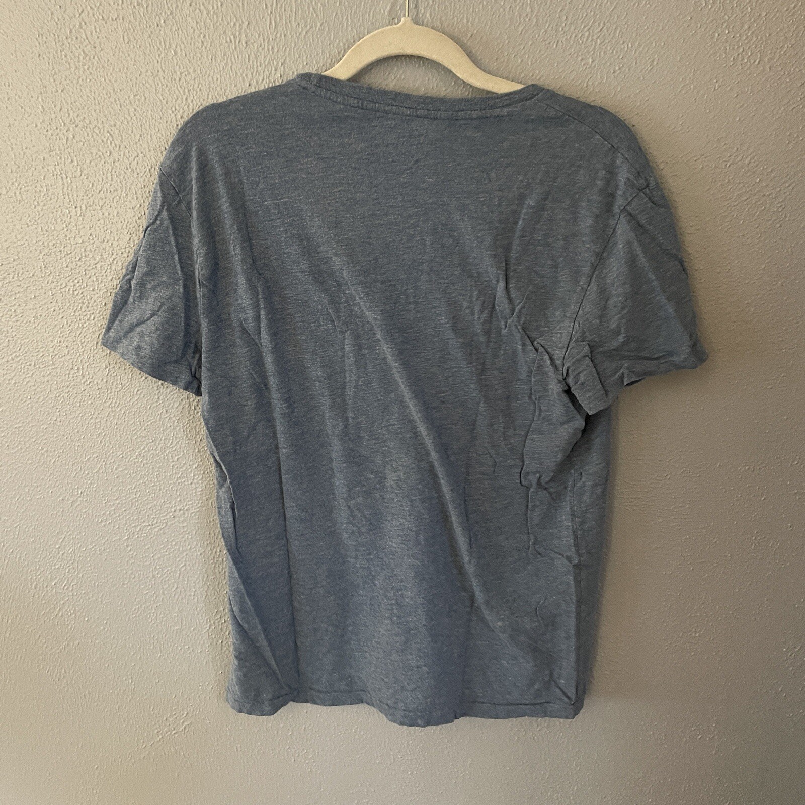 Ralph Lauren Polo Grigio Blu Manica Corta Pony Logo T Shirt Uomo Taglia M