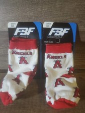 2 PAIR Los Angeles Angel's Infant Baby Socks Size 0-3 NEW 