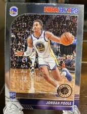 Jordan Poole RC Base #223 2019-20 NBA Hoops Premium Stock