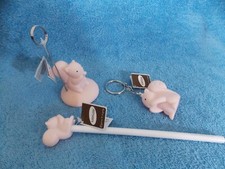 New Pink Squirrel Keychain, Picture Holder  Pencil