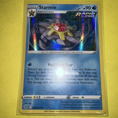 Pokemon - Starmie - Fusion Strike - 053/264 - Holo Rare