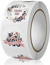 40 THANK YOU FOR YOUR PURCHASE ENVELOPE SEALS LABELS STICKERS 1" ROUND FREE SHIP