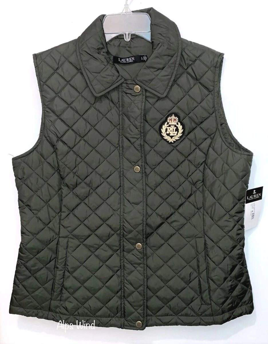 ralph lauren quilted vest women