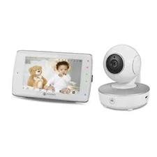 Motorola VM36XL Touch Connect 5" HD Wi-fi Video Baby Monitor 1000ft Range, White