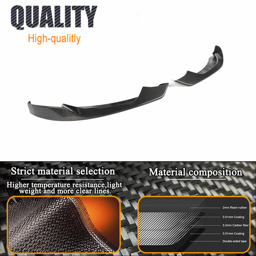 Spoiler labio aletas de carbono esquinas delanteras para BMW M3 F80 M4 F82 F83 - Imagen 8 de 13