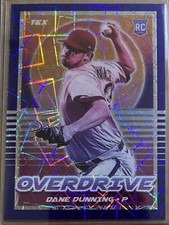 Dane Dunning RC 2021 Panini Chronicles Overdrive #16 Blue Velocity Prizm
