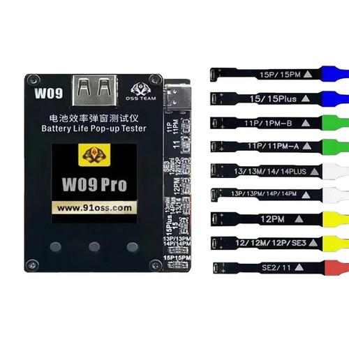 Probador emergente de eficiencia de batería W09 Pro para iPhone 11-15 sin necesidad de cable externo - Imagen 7 de 22