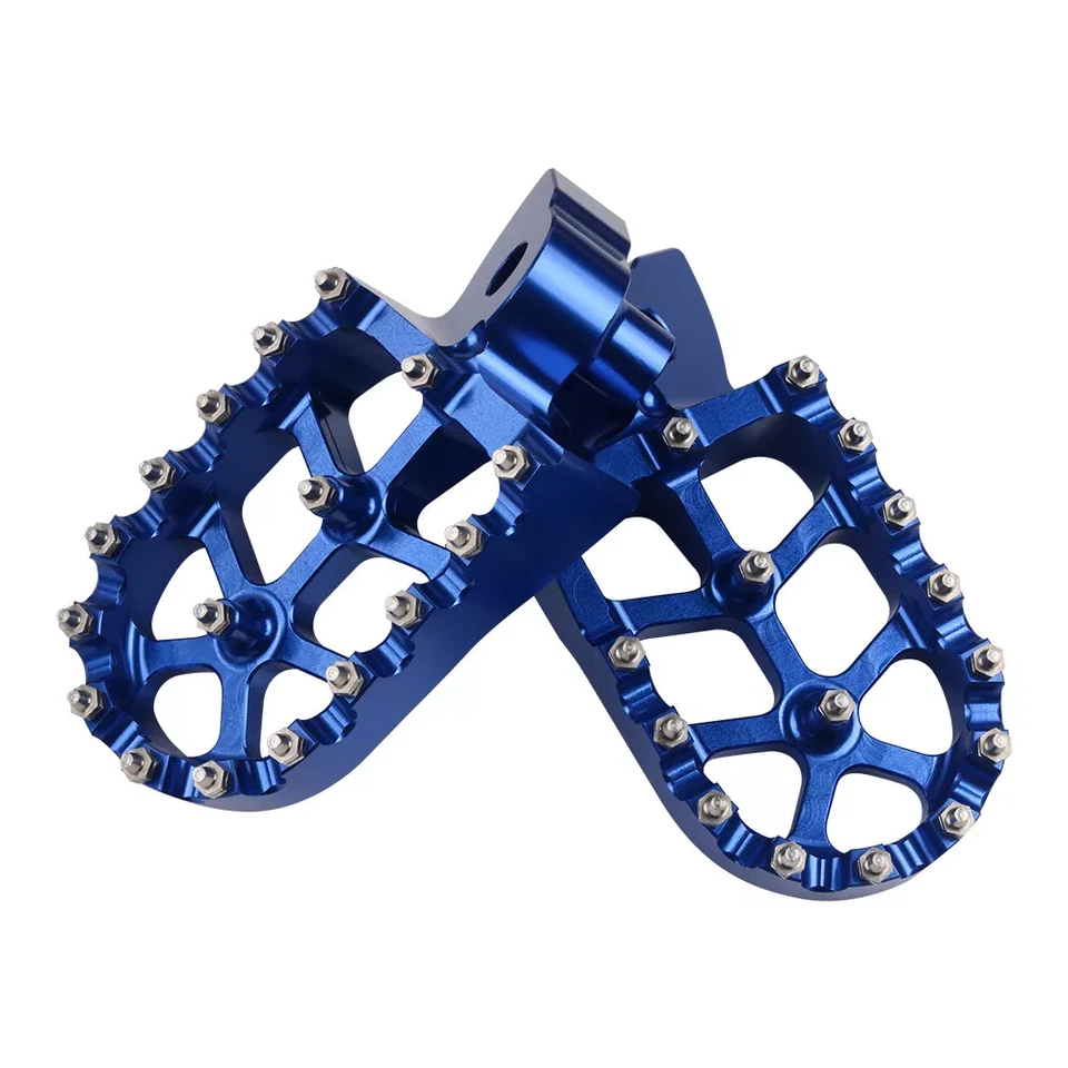BLUE Footrest Foot Pegs For YAMAHA YZ85 YZ125 YZ250 YZ450F WR250F 450F Tenere700 - Изображение 4 из 4