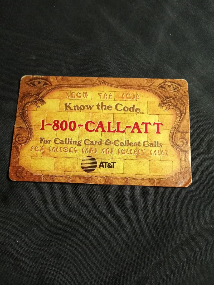 1995 INDIANA JONES ADVENTURE DISNEYLAND AT&T VINTAGE DECODER CARD