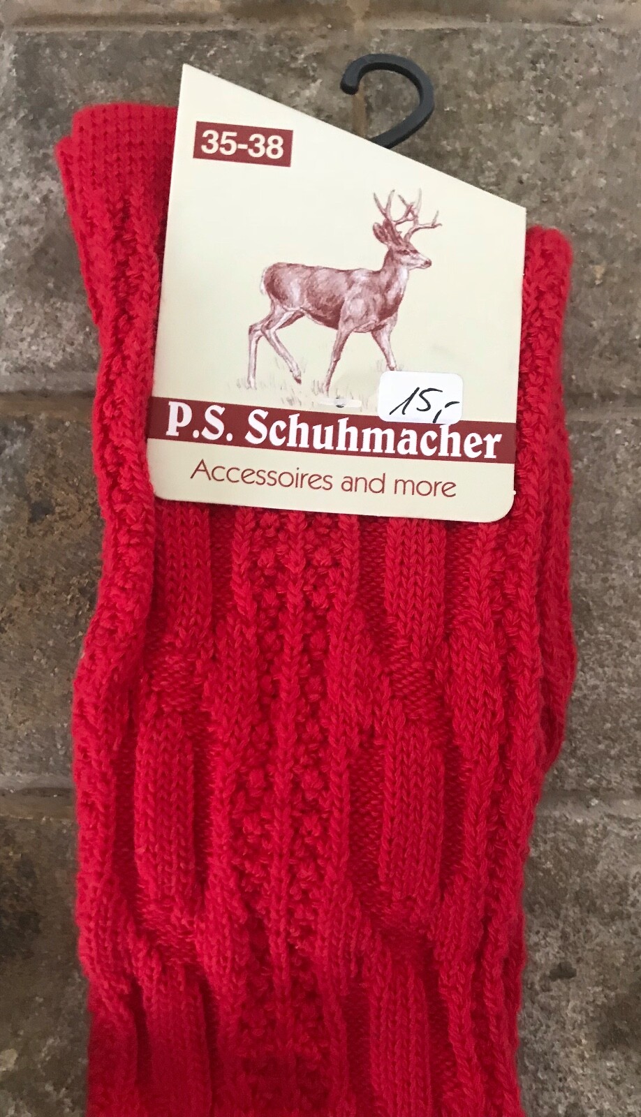 P.S. Schuhmacher Trachtenstrümpfe - Kniebundstrümpfe Aus Naturfaser In Beige/creme