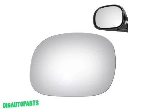 Outside Mirror Glass Replacement for 97-03 Ford F-150 Driver Left Side LH 2706