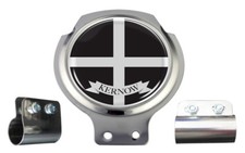 Scooter Bar Badge - Kernow County Flag - FREE BRACKET & FIXINGS