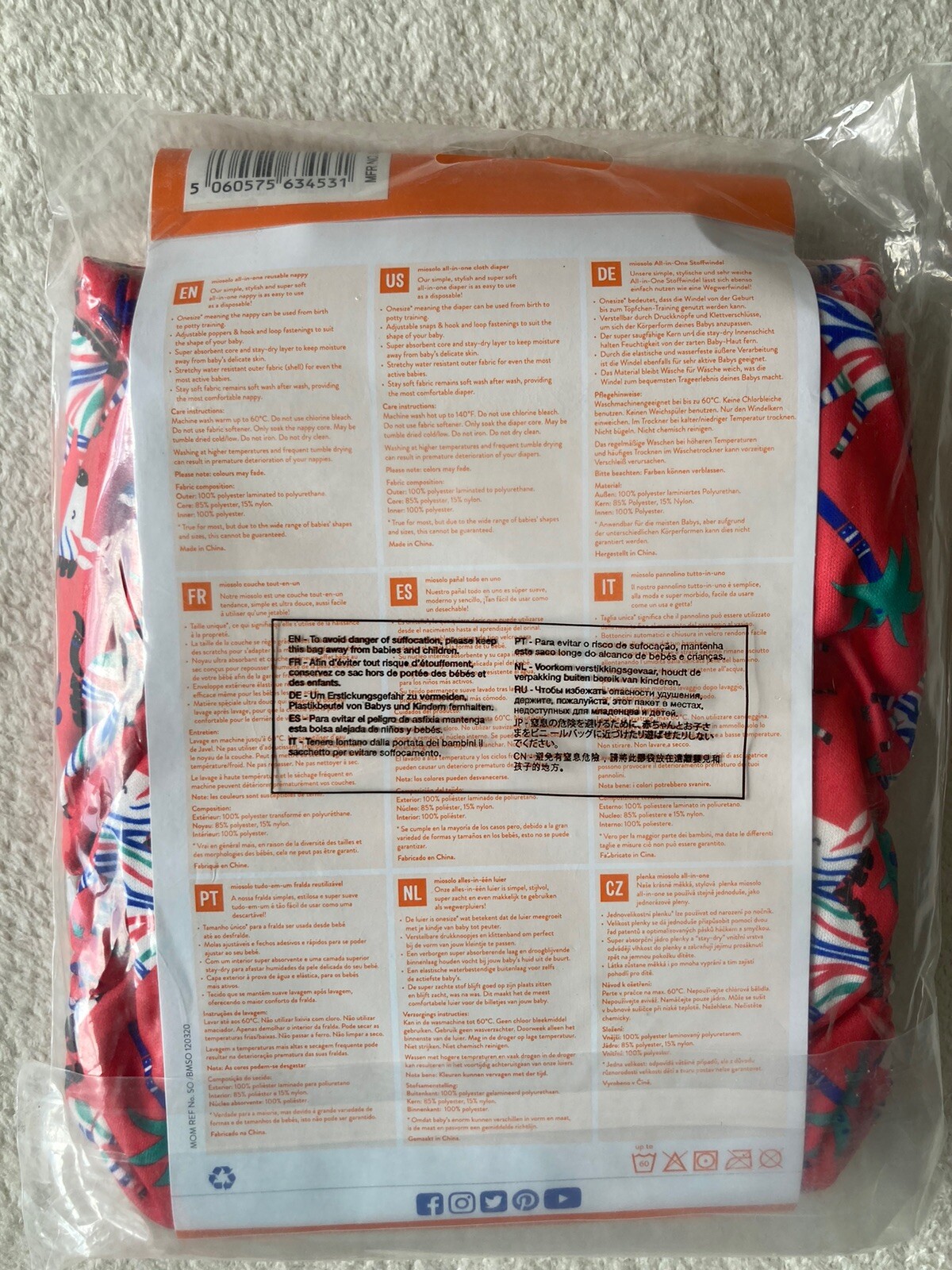 Bambino Mio Miosolo All In One Reusable Nappy eBay