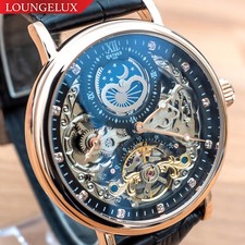 Mens Dual Time Automatic Mechanical Watch Ros...
