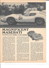 Magnificent Maserati TIPO 151 1/32 Scale Slot Car Vintage Mag Article PHOTOCOPY