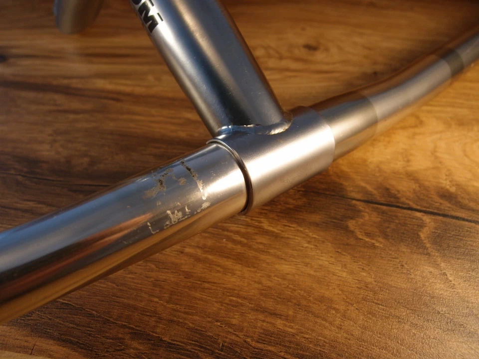 1993 alloy MTB flat aluminium handlebar nL + steel quill stem ZOOM Original - Image 2 of 4