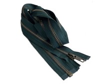 YKK 5 Antique Brass Medium Weight Metal Jacket Zipper Separating 33", 34", 35"