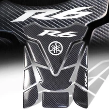Genuine Real Carbon Fiber Customize Fuel/Gas Tank Pad Decal/Sticker for YZF-R6