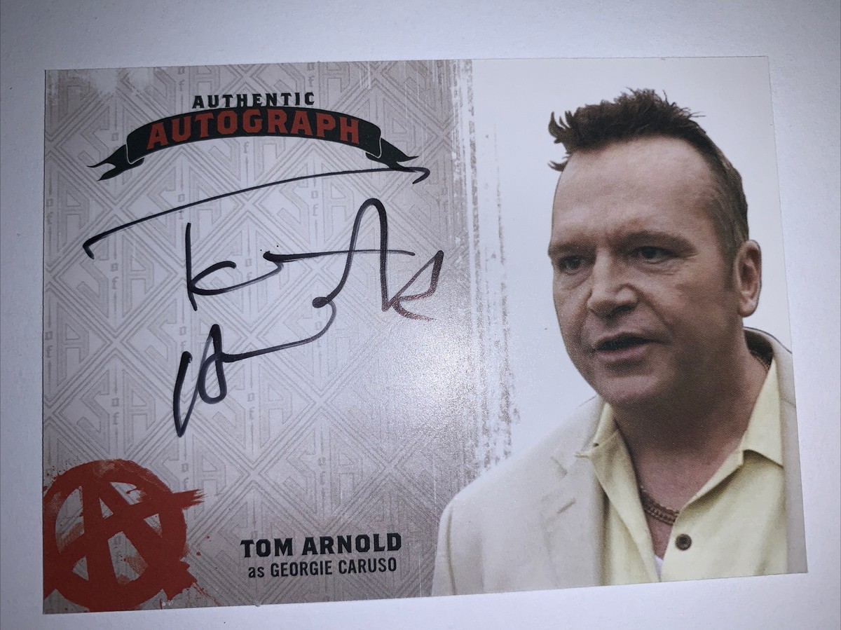 Sons Of Anarchy Authentic Autograph Card Of Tom Arnold As Georgie