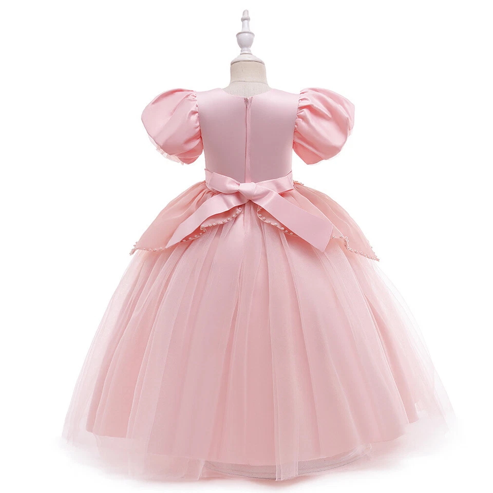 Vestido de Actuación de Princesa Bebé para Niños Vestidos de Fiesta para Niñas Vestido de Concurso de Boda Foto 4 de 4