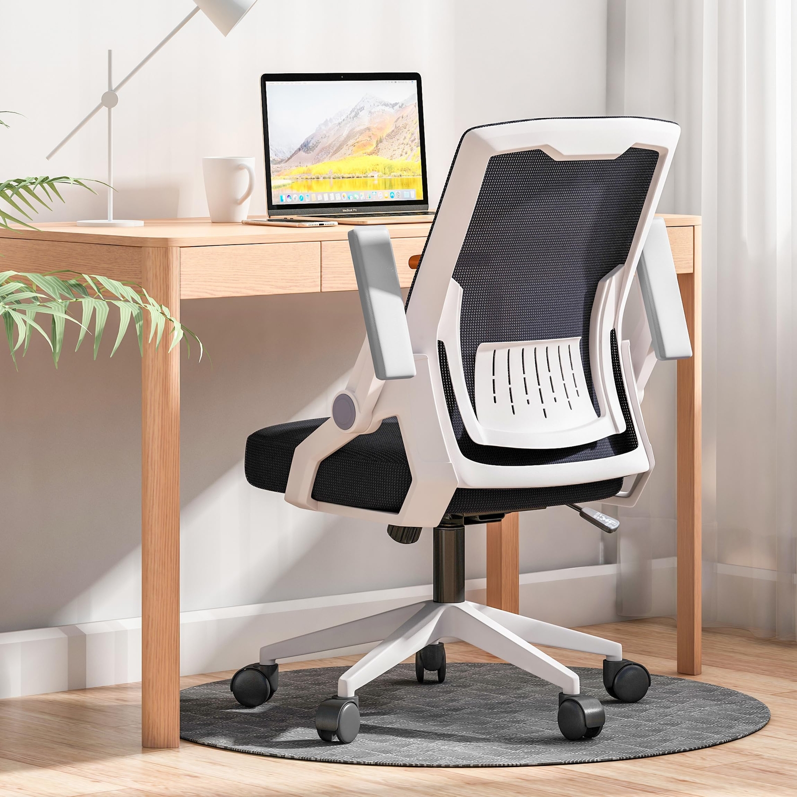 Ergonomic Office Chair with Adjustable Lumbar Support for Comfortable Computer Desk Use-image