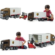 bruder scania ups truck