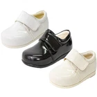 Baby Boys Patent Shoes Black Cream White Formal Smart Wedding
