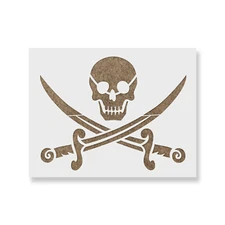 Pirate Stencil - Durable & Reusable Mylar Stencils