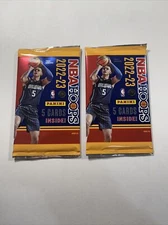 (2) NBA Panini 2022-23 Hoops Basketball Trading Card GRAVITY Pack LOT! YELLOWS!
