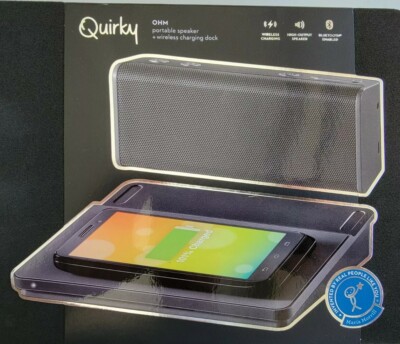 Bluetooth Portable Speaker Quirky Ohm High Fidelity Black (POHMM-BK01)