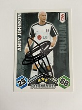ANDREW JOHNSON - FULHAM FC FOOTBALL SIGNED MATCH ATTAX CARD