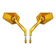 Gold Rear-View Mirrors Fit For Harley Touring Street Road Electra Glide 1982-25