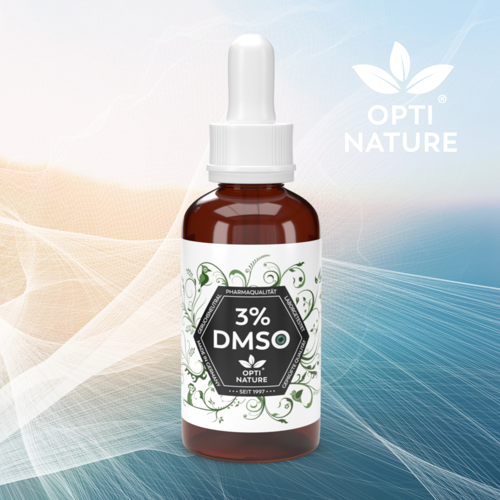 DMSO Lösung 3% - isotonische Kochsalzlösung 97% - Mit Echtglaspipette - 50 ml